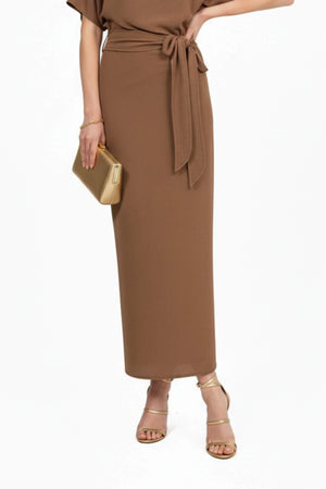 Elle Tie Midi Vestido