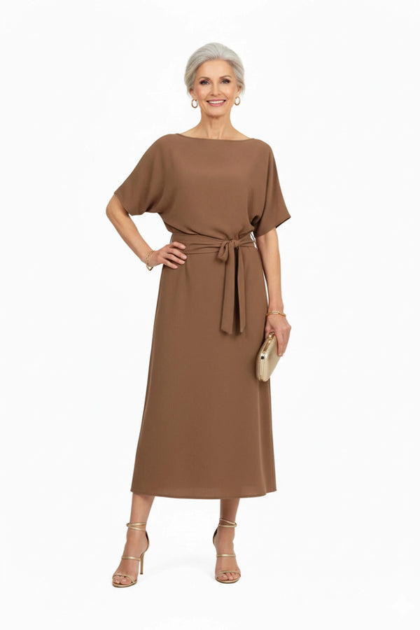 Elle Tie Midi Vestido