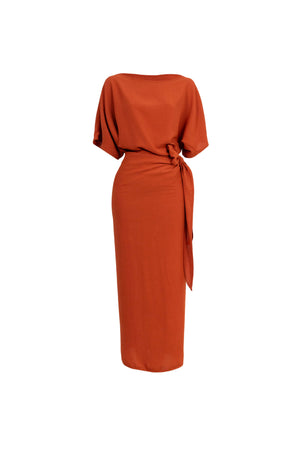 Elle Tie Midi Vestido