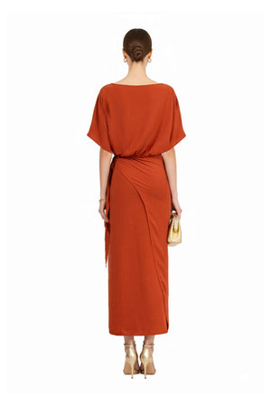 Elle Tie Midi Vestido