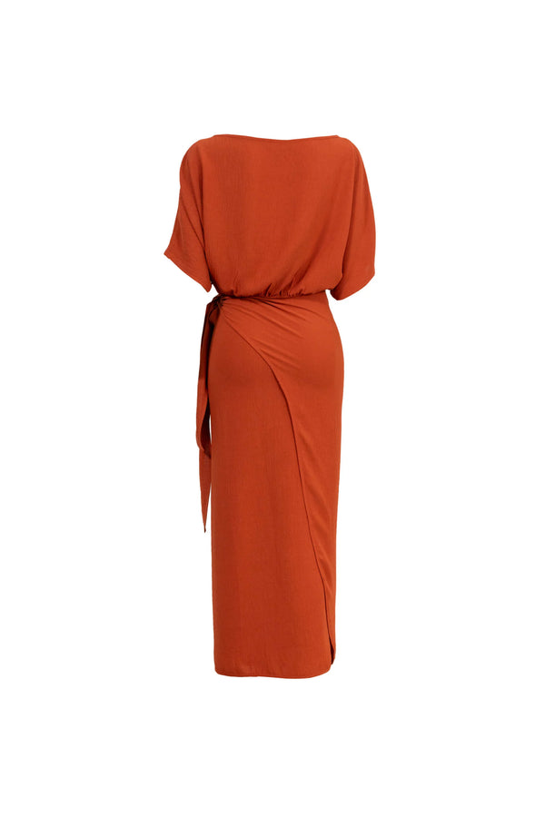 Elle Tie Midi Vestido