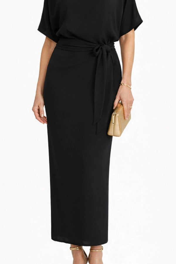 Elle Tie Midi Vestido