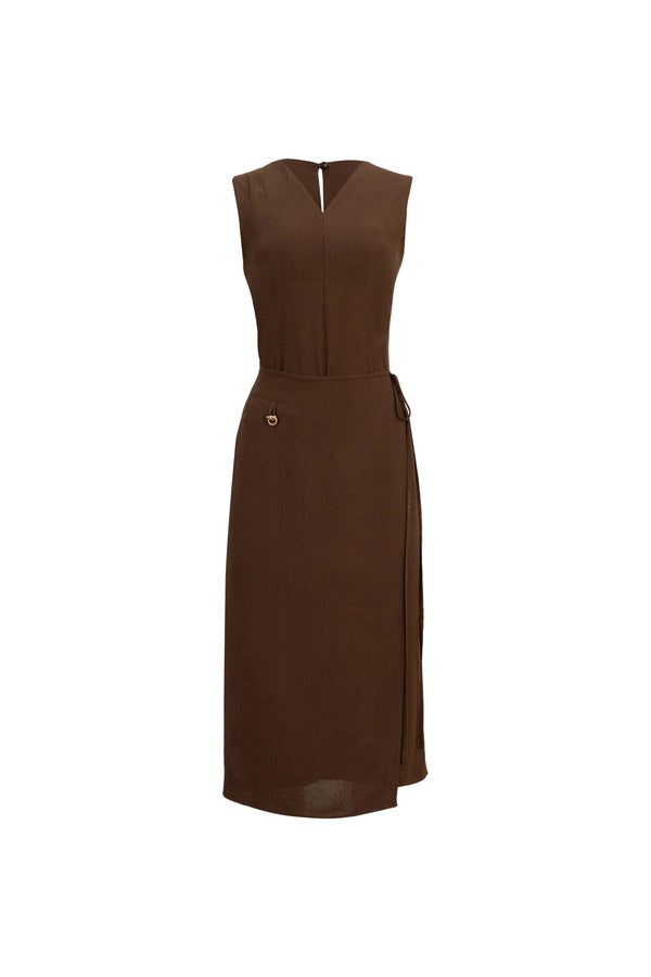 Saige V-Neck Vestido