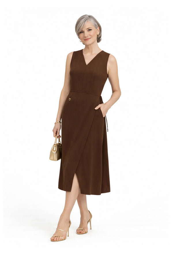 Saige V-Neck Vestido