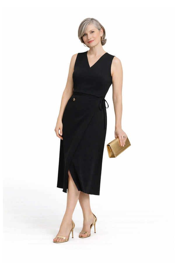 Saige V-Neck Vestido