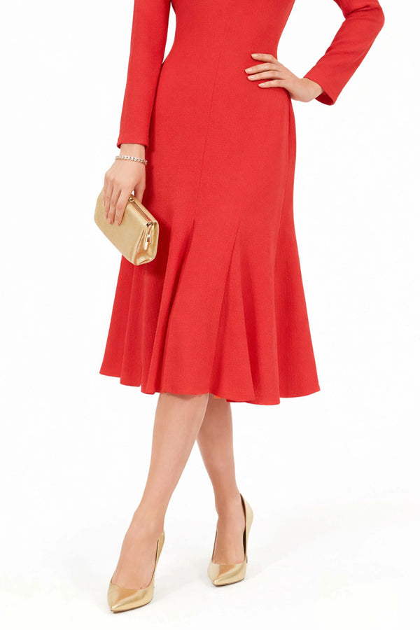 Melissa Flare Midi Vestido
