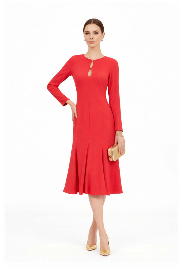 Melissa Flare Midi Vestido