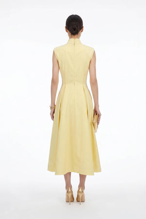 París Tech Sleeveless Midi Vestido