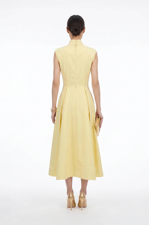 París Tech Sleeveless Midi Vestido