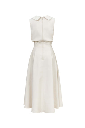 Antonia Notch-Lapel Double-Breasted Midi Vestido 526276HUE