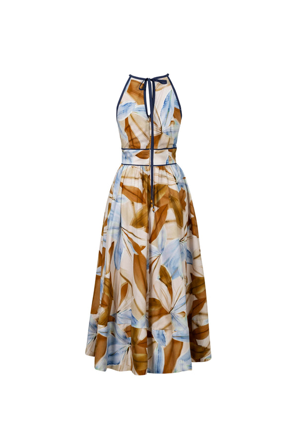 Elena Halter Neckline Maxivestido 526296