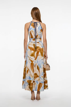 Elena Halter Neckline Maxivestido 526296