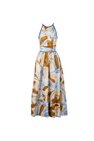 Elena Halter Neckline Maxivestido 526296