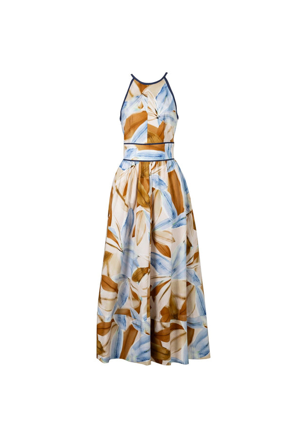 Elena Halter Neckline Maxivestido 526296