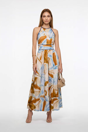Elena Halter Neckline Maxivestido 526296