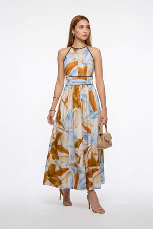 Elena Halter Neckline Maxivestido 526296