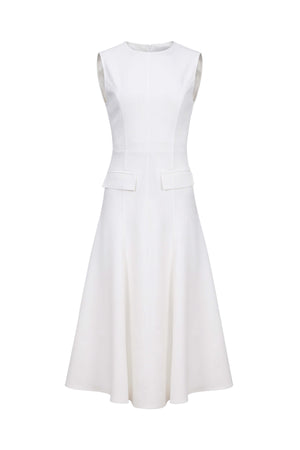 Gala Flap Pocket Midi Vestido 526304 HUE