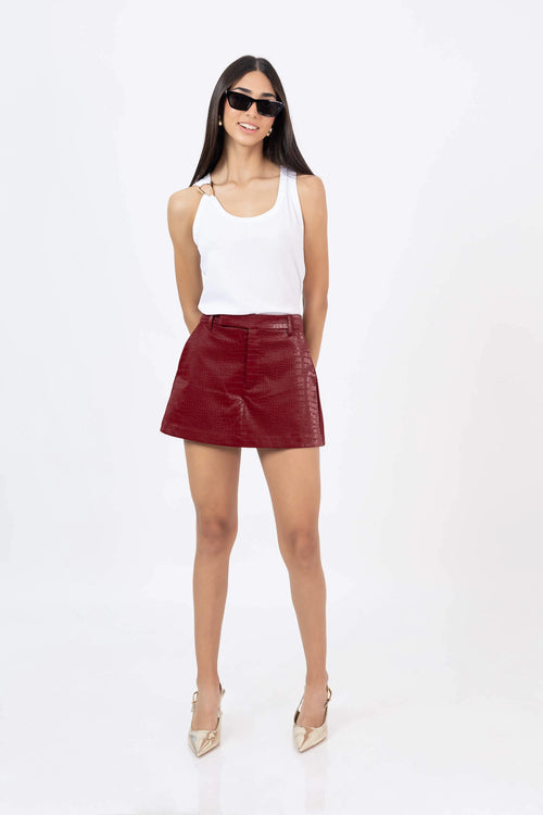 Aitana Leather Skort 531902