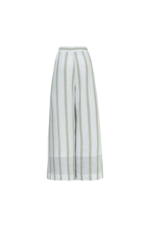 Ines Striped Wide-Leg Palazzo Pantalón 532127SAG