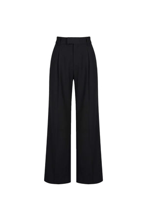Olimpia Cuffed Wide-Leg Tailored Pantalón 532136 NEG