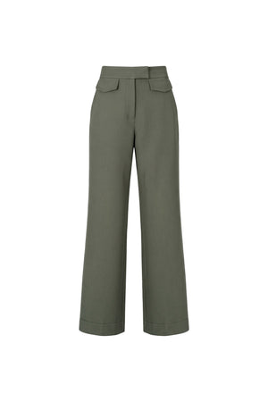 Outfit Adriana High-Neck Vest Straight Pantalón Co-Ord OLI