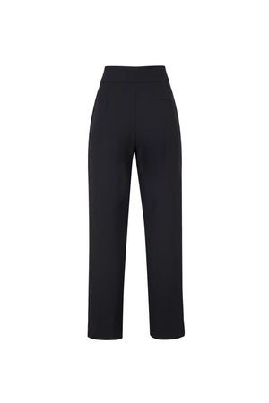 Alexa High-Waist Button Straight Pants 532163 NEG