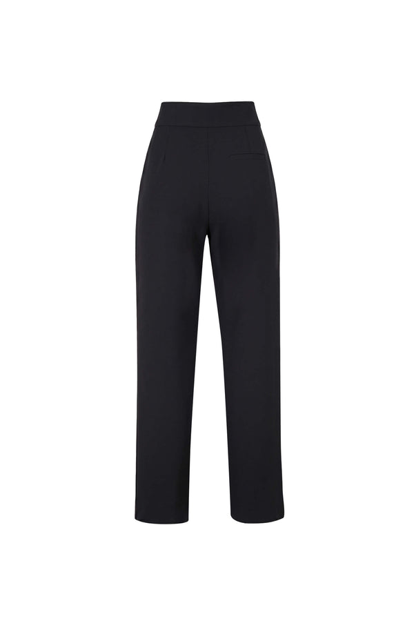 Alexa High-Waist Button Straight Pants 532163 NEG