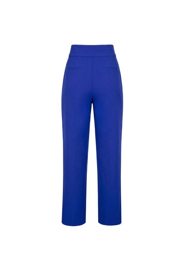 Alexa High-Waist Button Straight Pants 532163 REY