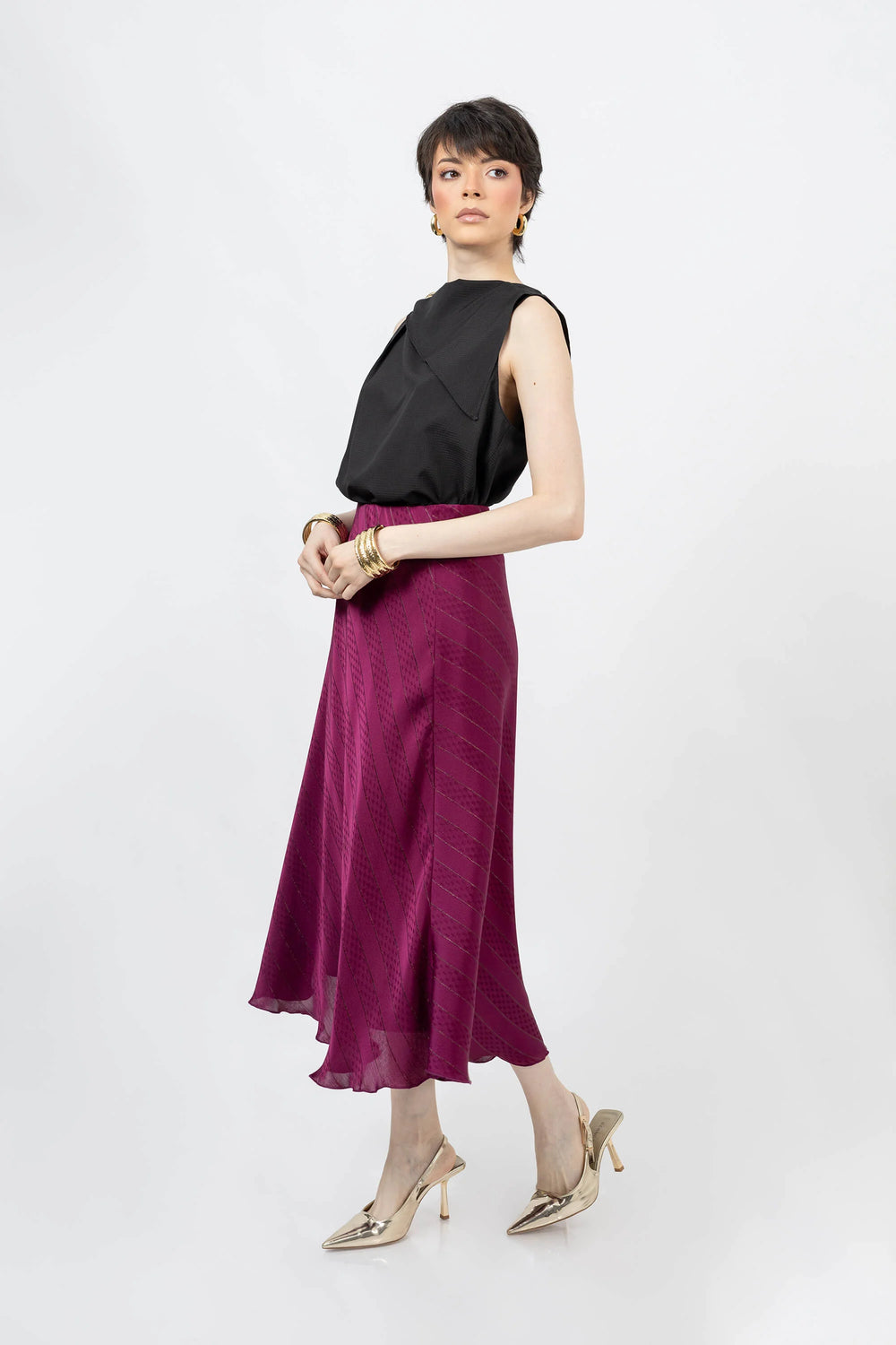 Lily Satin Loose Falda