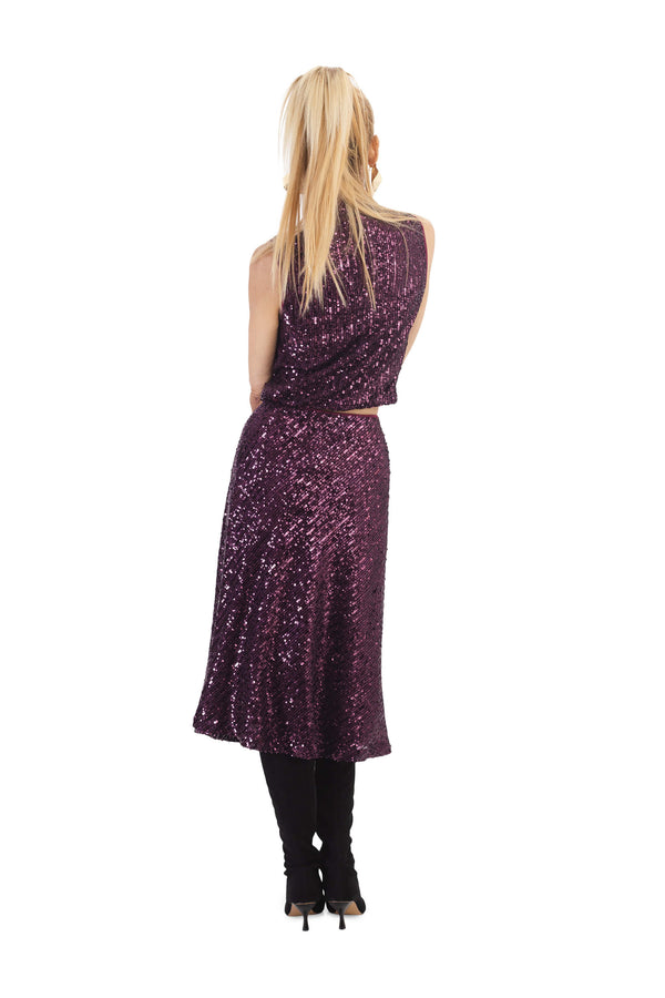 Chiara Sequin Crop Top