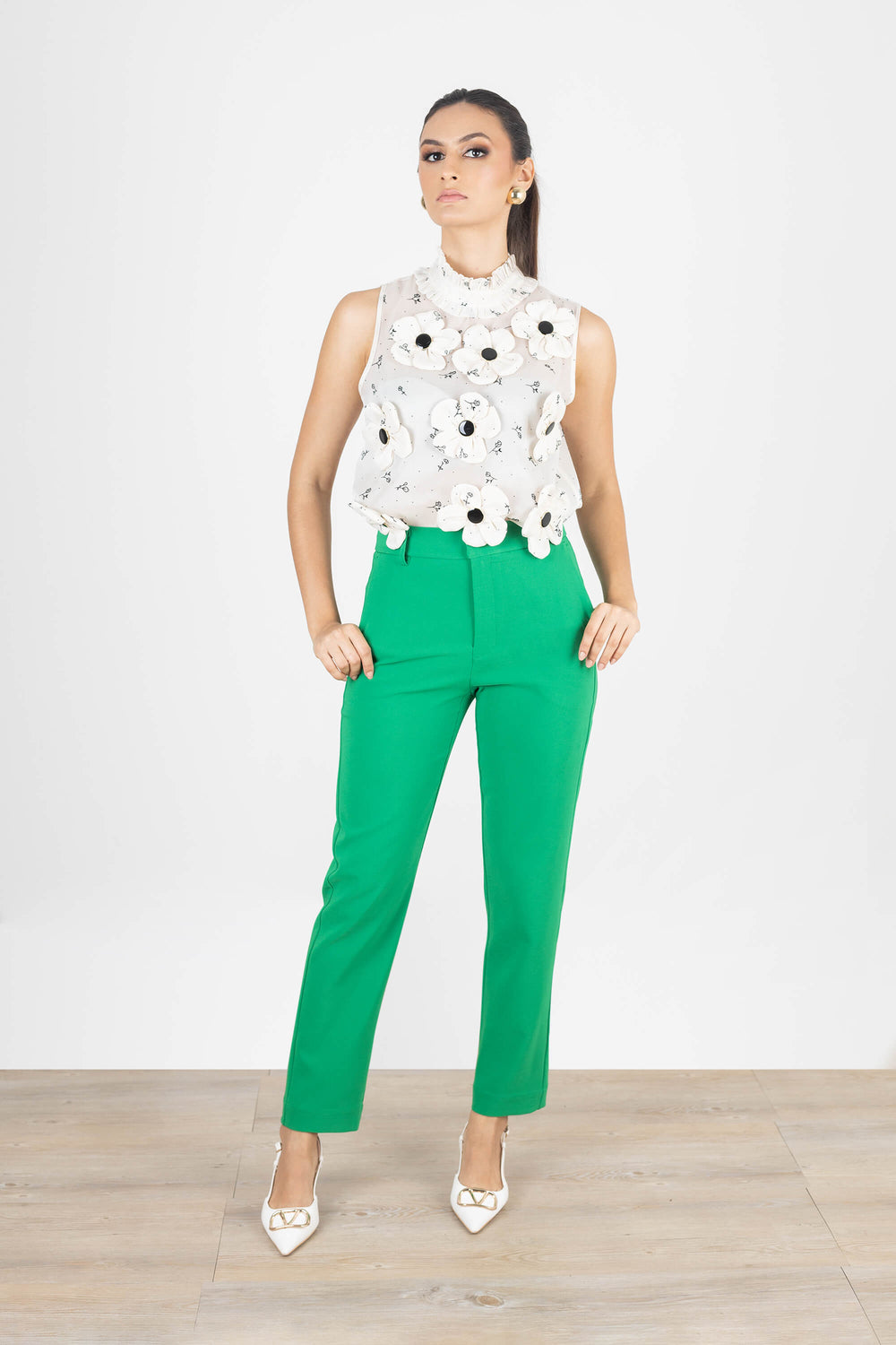 Straight-Leg Pantalón