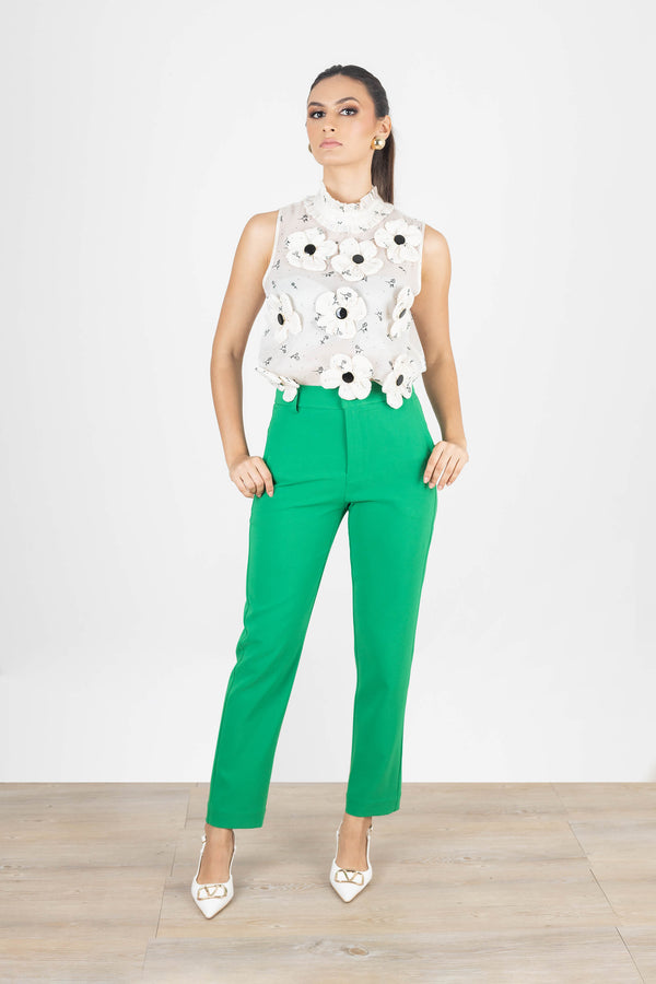 Straight-Leg Pantalón