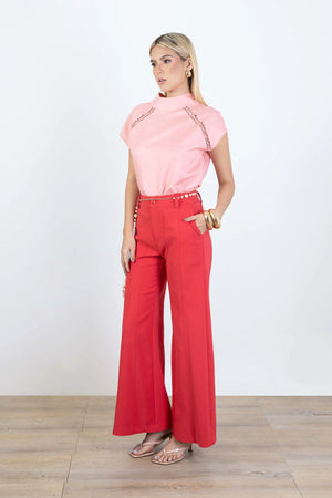 Pantalón - 730959 - ROJ