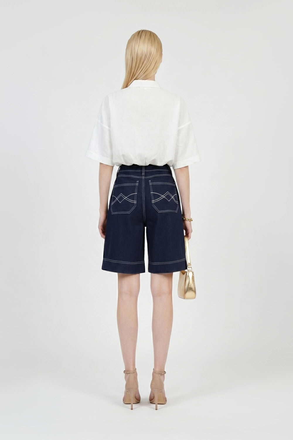 Silvia Cropped Volume Blusa - Reina Diaz