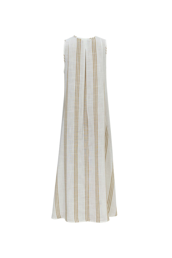 Gala Striped High-Low Sleeveless Blusa 554281KAK