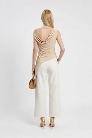 Natalia High-Waist Straight-Leg Pantalón