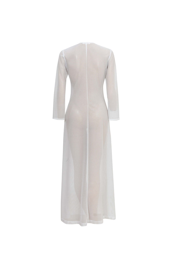 Elena Tie Front Maxi Salida Baño 570062 BCO