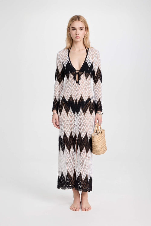 Elena Tie Front Maxi Salida Baño 570062 BOR