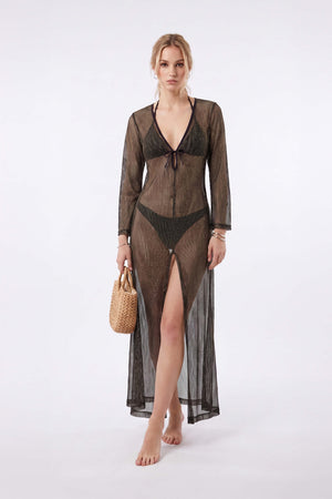 Elena Tie Front Maxi Salida Baño 570062 DOR