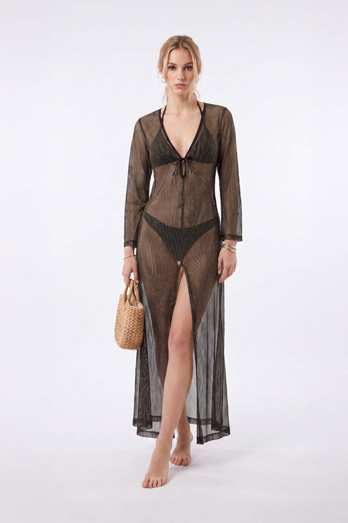 Elena Tie Front Maxi Salida Baño 570062 DOR