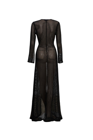 Elena Tie Front Maxi Salida Baño 570062 NEG