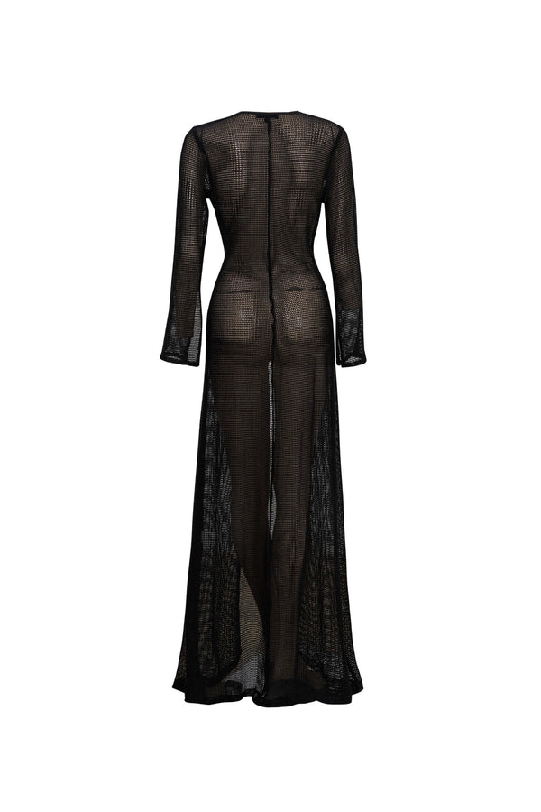 Elena Tie Front Maxi Salida Baño 570062 NEG