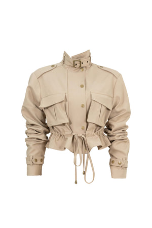 Cassandra Cropped Utility Jacket 700495 LAT
