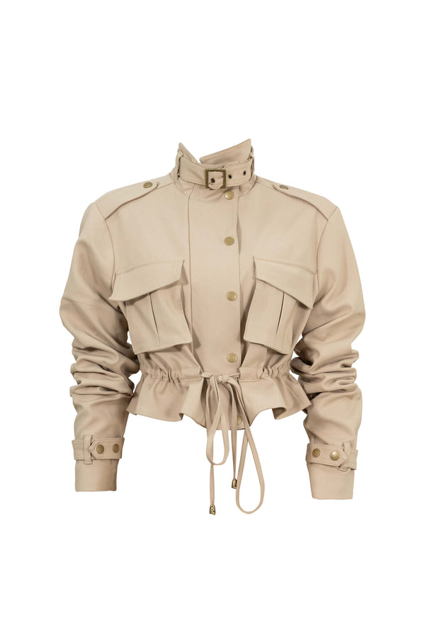 Cassandra Cropped Utility Jacket 700495 LAT