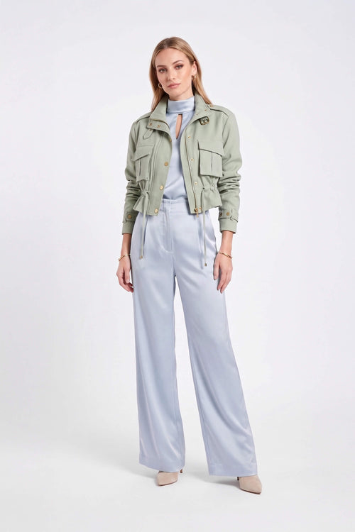 Cassandra Cropped Utility Jacket 700495 MUS