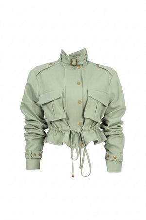 Cassandra Cropped Utility Jacket 700495 MUS
