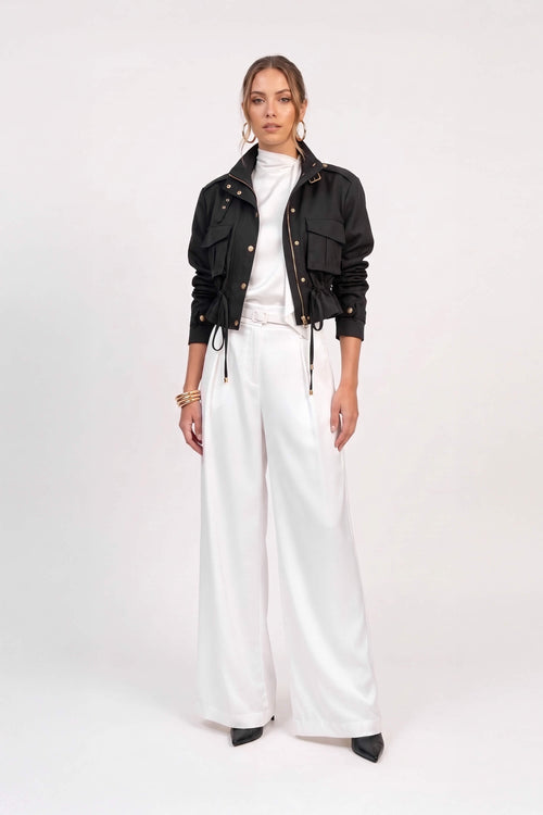 Cassandra Cropped Utility Jacket 700495 NEG