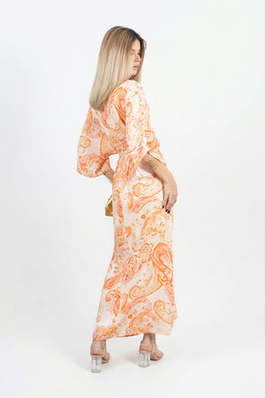 Kali Kaftan Maxi Vestido