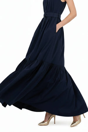 Aurelia Halter Maxi Vestido