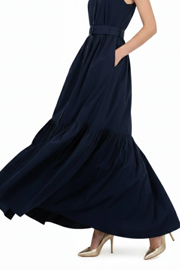 Aurelia Halter Maxi Vestido